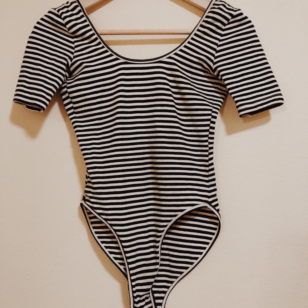 AA striped bodysuit